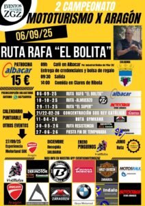 Cartel del próximo evento motero destacado